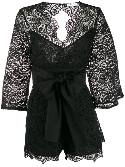 Sandro Florane Playsuit In Black