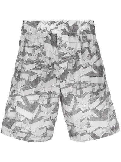 Off-white Arrows Shorts In 灰色