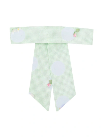 Lapin House Kids' Gingham Hair Band In Green
