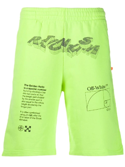 Off-white 3d Pencil Bermuda Shorts In Yellow