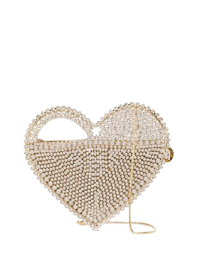 Rosantica Regina Heart Cage Bag In 金色