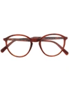 Prada Round Frame Tortoise In 红色