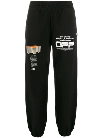 Off-white Multiple Logos Track Pants In 黑色