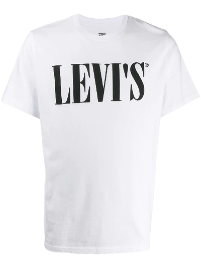 Levi's Relaxed Fit 90's Serif Logo T-shirt In White