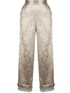 RACHEL COMEY CROPPED TEXTURED TROUSERS