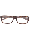 Ray Ban Tortoiseshell Square-frame Glasses In Brown