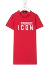 DSQUARED2 ICON COTTON T-SHIRT DRESS