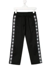Dsquared2 Black Cotton Tracksuit Pant In Black