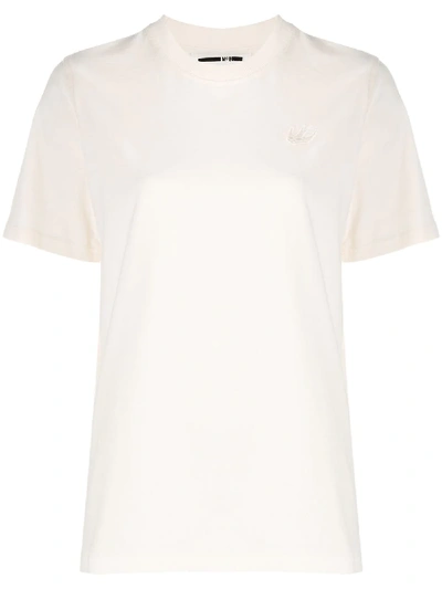 Mcq By Alexander Mcqueen Short-sleeve Fitted T-shirt In Neutrals
