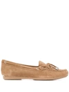 Michael Michael Kors Bow Detail Moccasins In Neutrals