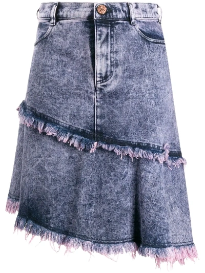 See By Chloé Asymmetric Denim Skirt In Blue