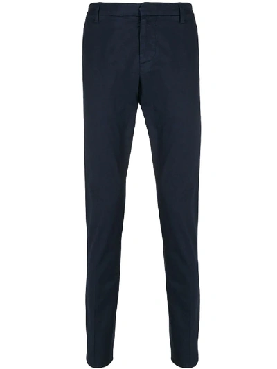 Dondup Slim-fit Tailored Trousers In Blue