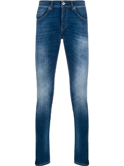 Dondup Light Wash Slim-fit Jeans In Blue