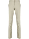 Dondup Slim-fit Tailored Trousers In Neutrals