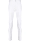 Dondup Slim-fit Tailored Trousers In White