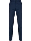 Dondup Slim-fit Tailored Trousers In Blue