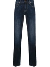 7 FOR ALL MANKIND FADED SLIM-FIT JEANS