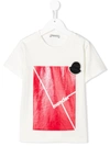 MONCLER LOGO PRINT CREW NECK T-SHIRT