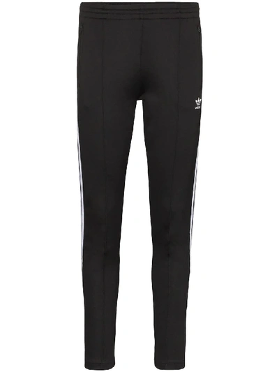 Adidas Originals Adidas 3-stripe Slim Fit Sweatpants In Black