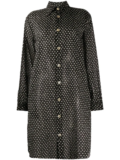 Vivienne Westwood Anglomania Polka-dot Print Shirt In Black