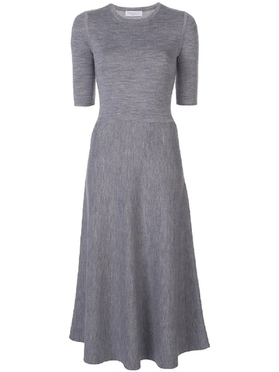 Gabriela Hearst Seymore Knitted Dress In Grey