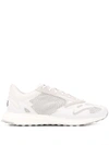 Y-3 Rhisu Run Mesh And Leather Trainers In 白色