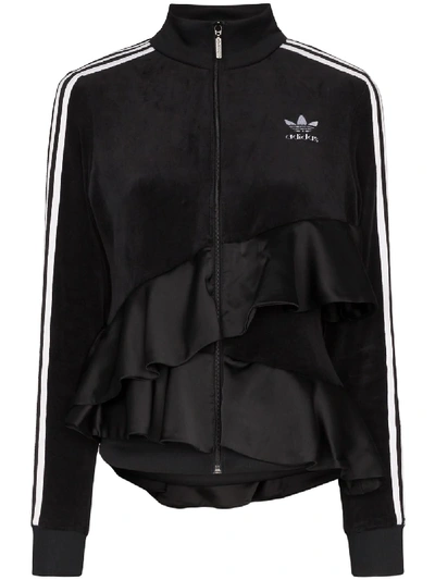 Adidas X Jkoo Adidas X J Koo Ruffle Trim Track Jacket In Black