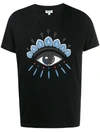 Kenzo T-shirt Mit Augen-print In Black