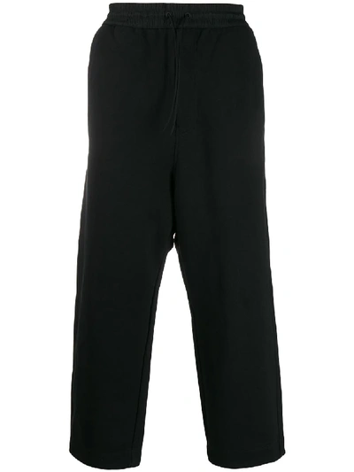 Y-3 Terry Cropped Trousers In Black