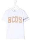 GCDS EMBROIDERED LOGO T-SHIRT