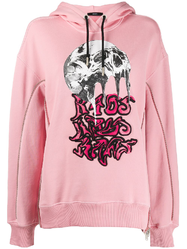 diesel pink hoodie