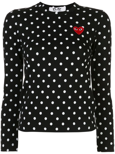 COMME DES GARÇONS PLAY POLKA DOT T-SHIRT