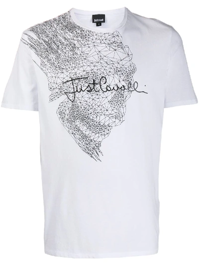 Just Cavalli Graphic-print T-shirt In White