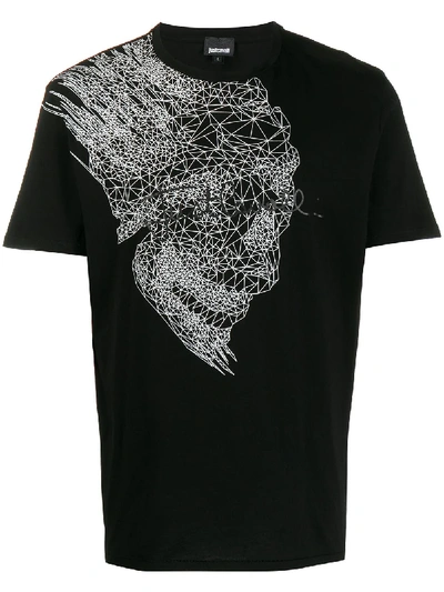 Just Cavalli Graphic-print T-shirt In Black