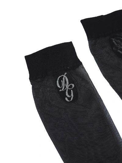 Dolce & Gabbana Sock With Logo In Nero