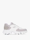 Prada White And Grey Cloudburst Thunder Sneakers In White