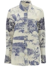 CHLOÉ Blue And White Cotton Shirt,C19WHT3233191J