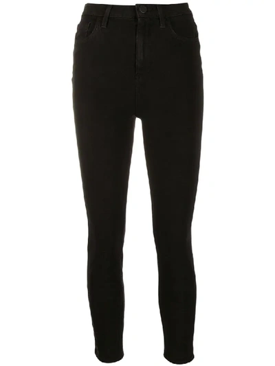 Pinko Cropped Skinny Jeans In Black