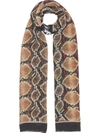 BURBERRY 蟒蛇印花围巾