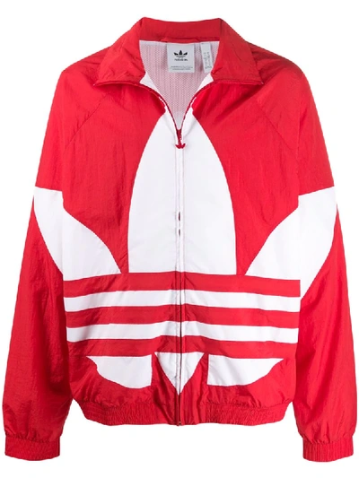 Adidas Originals Adidas Men's Originals Big Trefoil Track Jacket In Bright  Red | ModeSens