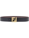 FENDI LOGO BUCKLE REVERSIBLE BELT