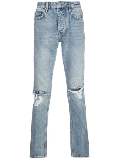 Ksubi Bullet Mid-rise Tapered Jeans In Blue