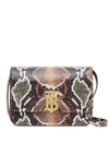 BURBERRY SMALL PYTHON PRINT TB SHOULDER BAG