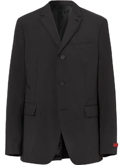 Burberry Slim-fit Tailored Blazer In Black