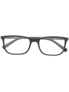 Dolce & Gabbana Rectangular Frame Glasses In Black
