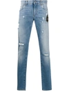 DOLCE & GABBANA DISTRESSED JEANS