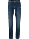 DOLCE & GABBANA DISTRESSED DETAIL JEANS