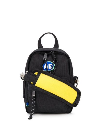 Ader Error Logo Patch Backpack In Black