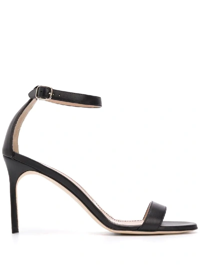 Manolo Blahnik Chaos Stiletto Sandals In Black
