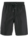 Dolce & Gabbana Short Plain Swimming Shorts In Black